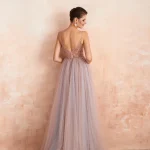 Women's Spaghetti Strap Evening Dress