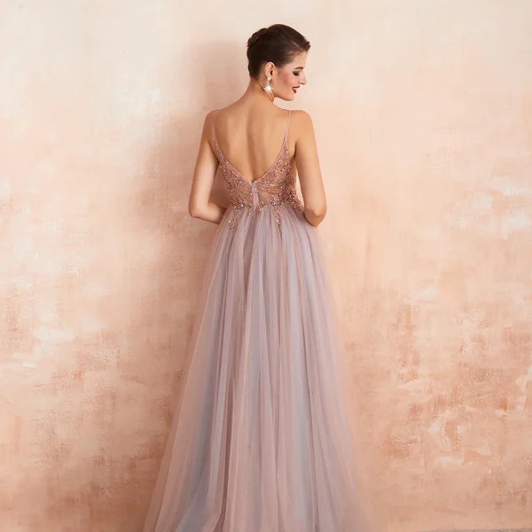 Women's Spaghetti Strap Evening Dress