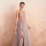 Women's Spaghetti Strap Evening Dress