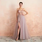 Women's Spaghetti Strap Evening Dress