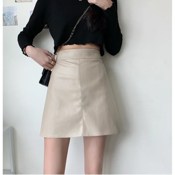 Women PU Leather Skirts