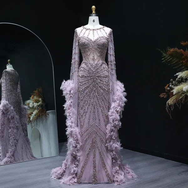 Women's Beaded Evening Dress