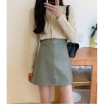 Women PU Leather Skirts