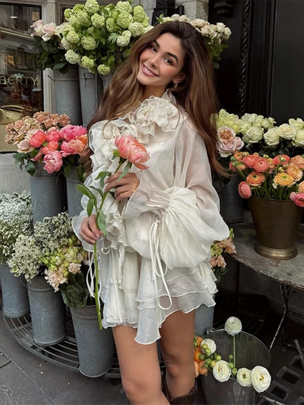 Women's Ruffles Shorts Suit