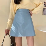 Women PU Leather Skirts