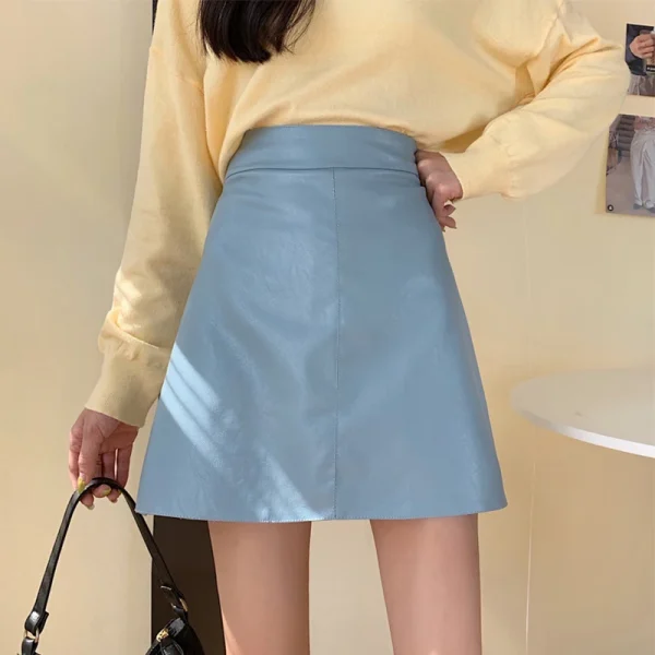 Women PU Leather Skirts