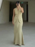 Women's Vest and Skirt Set