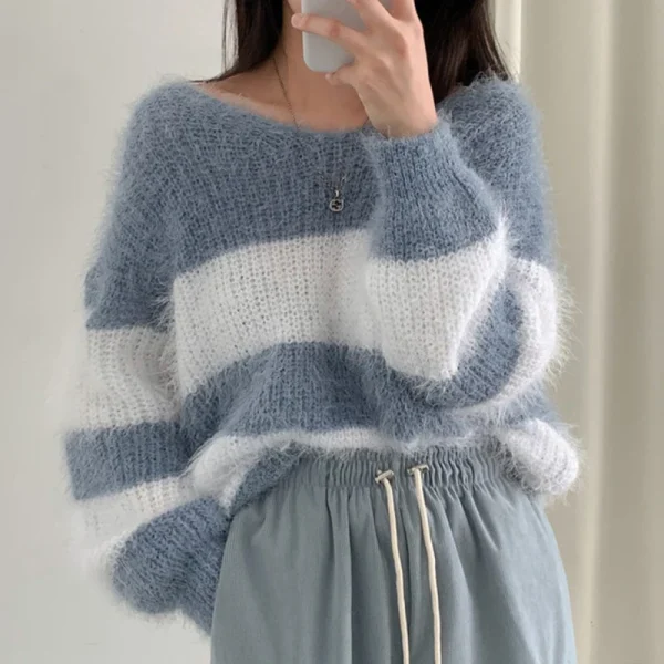Women Patchwork Sweater