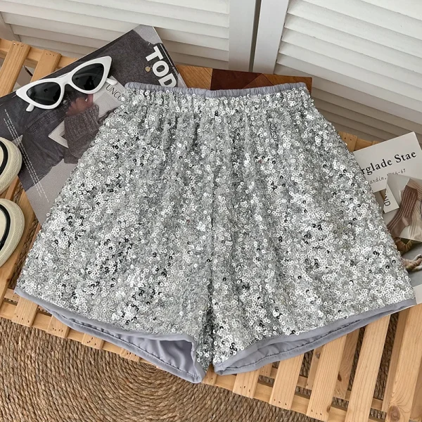 Women Sequined Shorts