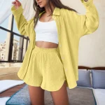 Women's Long Sleeve Shirt Set