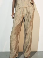 Women's Beaded Vest and Pants Set