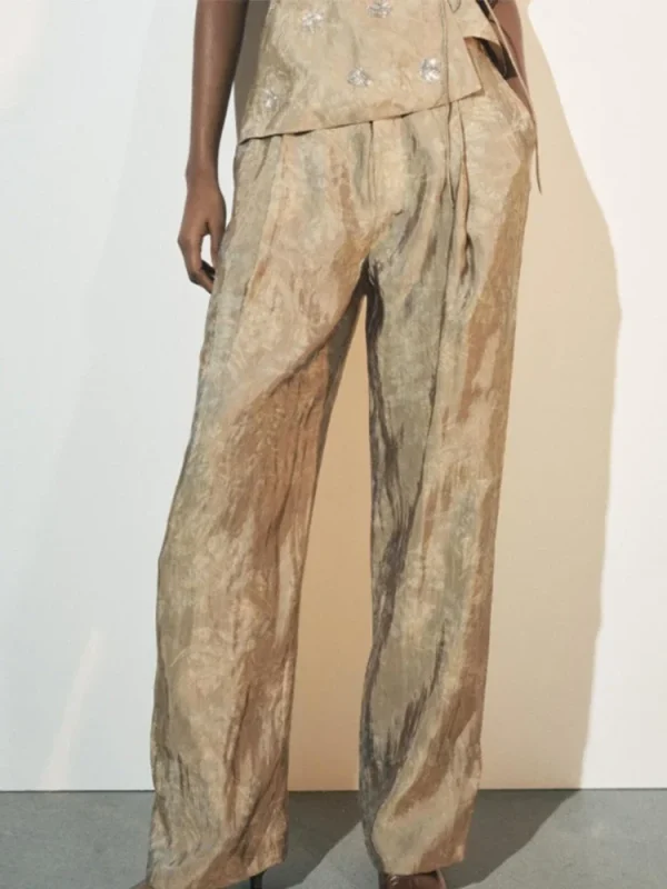 Women's Beaded Vest and Pants Set