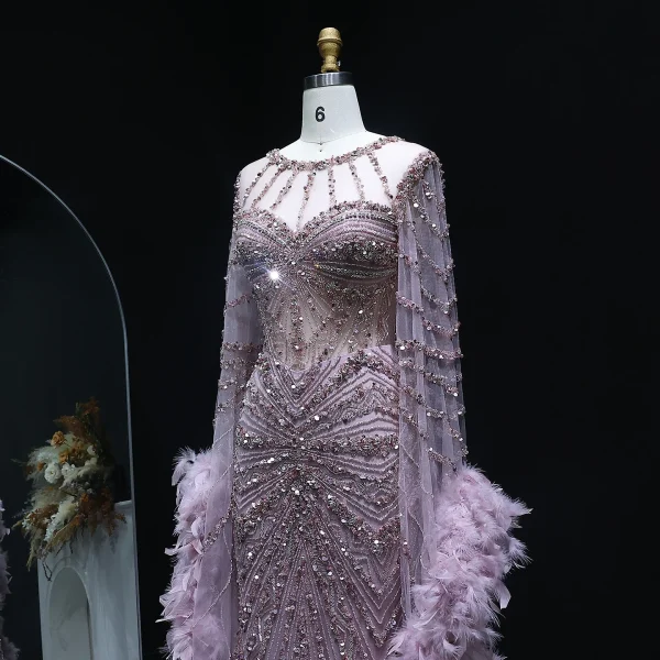 Women's Beaded Evening Dress