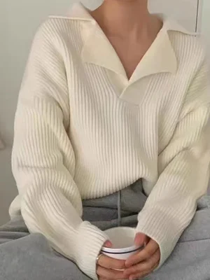 Women V-neck Sweater