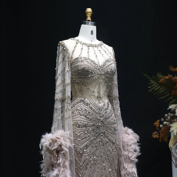 Women's Beaded Evening Dress