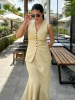 Women's Vest and Skirt Set