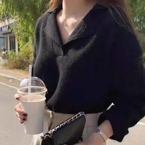 Women V-neck Sweater