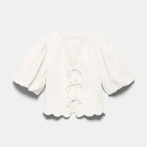 Women's Cotton Linen Skirt Set