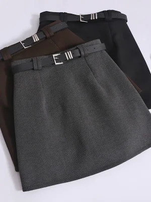 Women Woolen Skirt