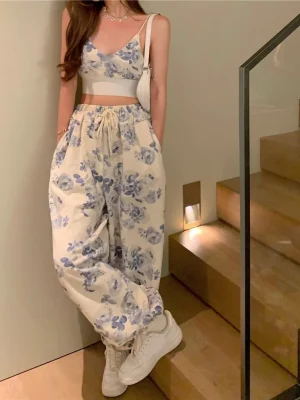 Women's Floral Print 2-Piece Set