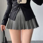 Women's Pleated Skirt with Shorts