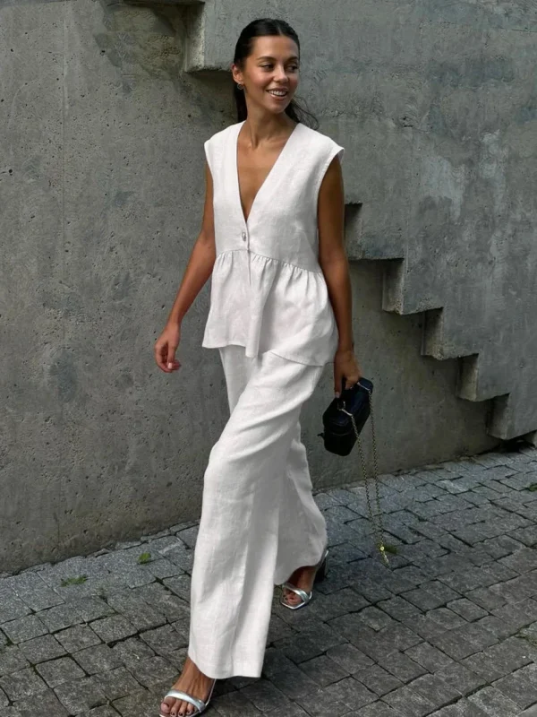 Women's Vest and Pants Set