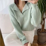 Women V-neck Sweater