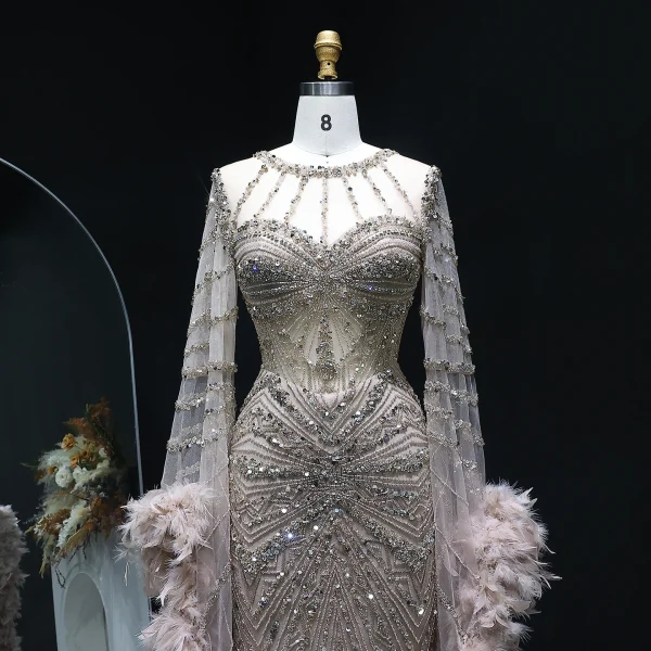 Women's Beaded Evening Dress