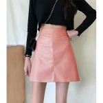 Women PU Leather Skirts
