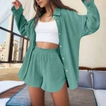Women's Long Sleeve Shirt Set