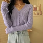 Women Ruffles Sweater
