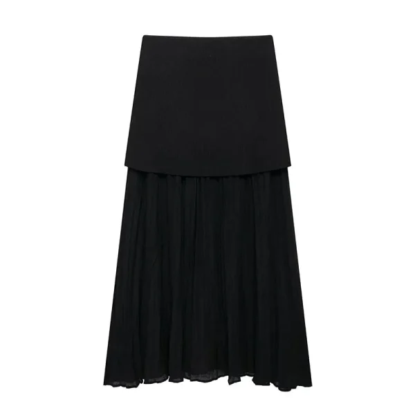 Women's Knitted Top and Skirt Set