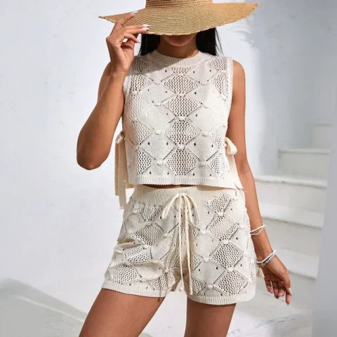 Women's Knitted Beach Set