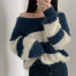Women Patchwork Sweater