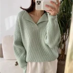 Women V-neck Sweater