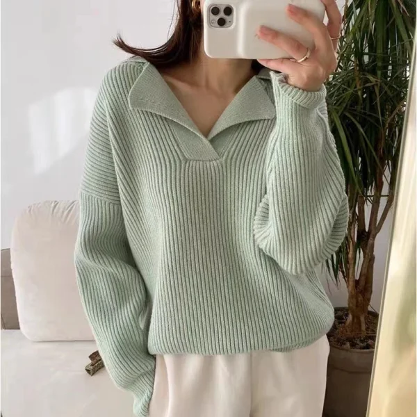 Women V-neck Sweater