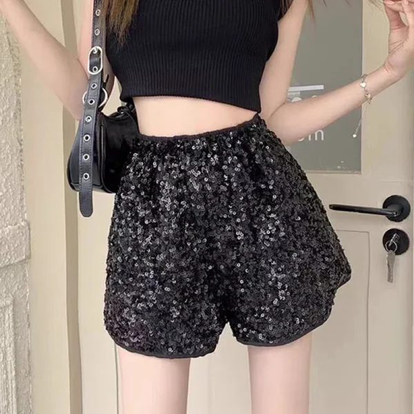 Women Sequined Shorts