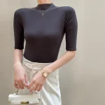 Women's Mock Neck T-shirt