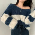 Women Patchwork Sweater