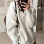 Women V-neck Sweater