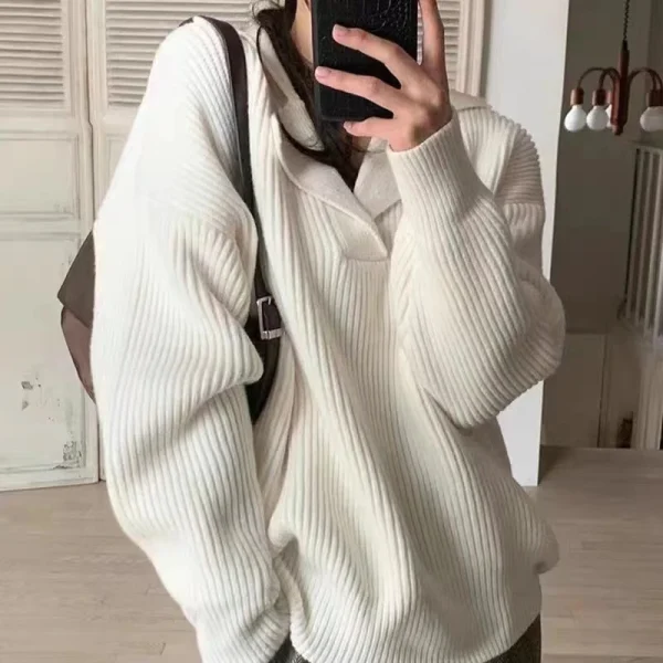 Women V-neck Sweater