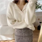 Women V-neck Sweater