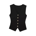 Women's Knit Vest and Skirt Set