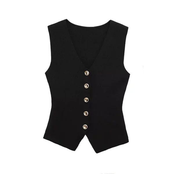 Women's Knit Vest and Skirt Set