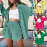 Women's Long Sleeve Shirt Set