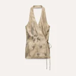 Women's Beaded Vest and Pants Set