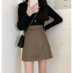 Women PU Leather Skirts