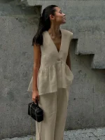 Women's Vest and Pants Set