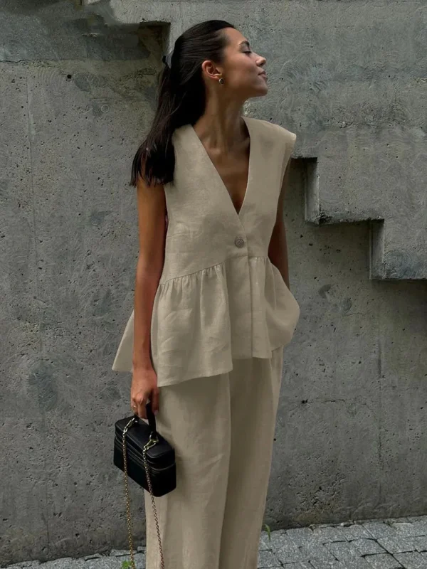 Women's Vest and Pants Set