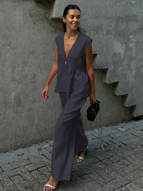 Women's Vest and Pants Set